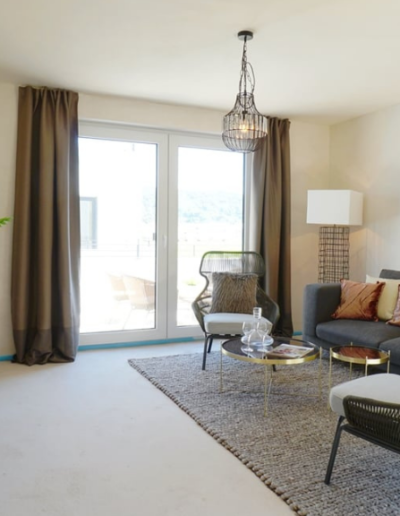 Rohbau Home Staging muss nicht grau und trist sein
