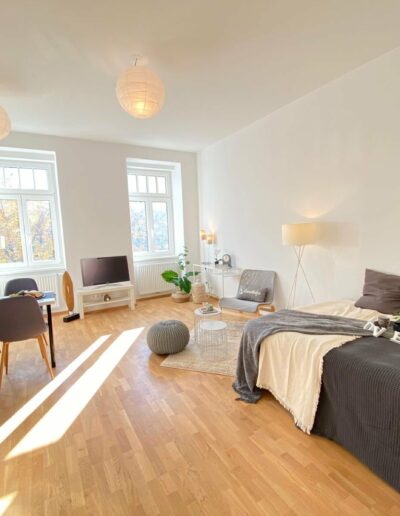 1-Zimmer-Wohnung erfüllt Wohnträume dank Home Staging