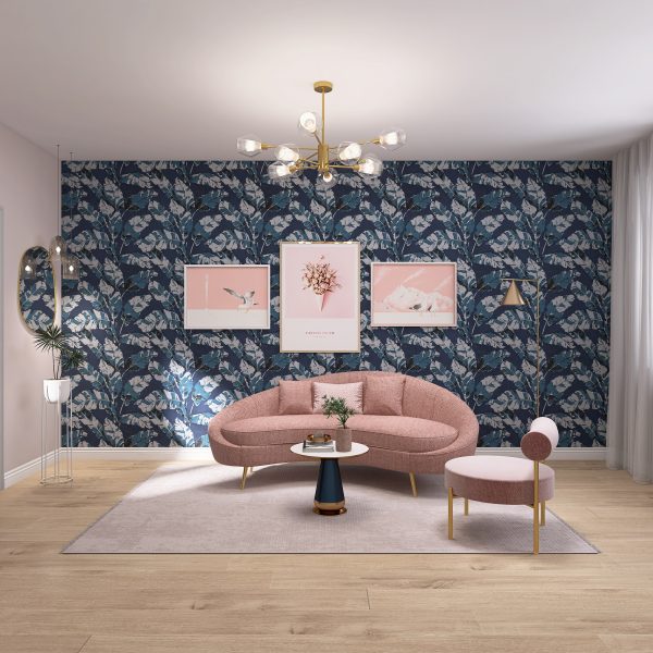 Wohnzimmer blue/rose